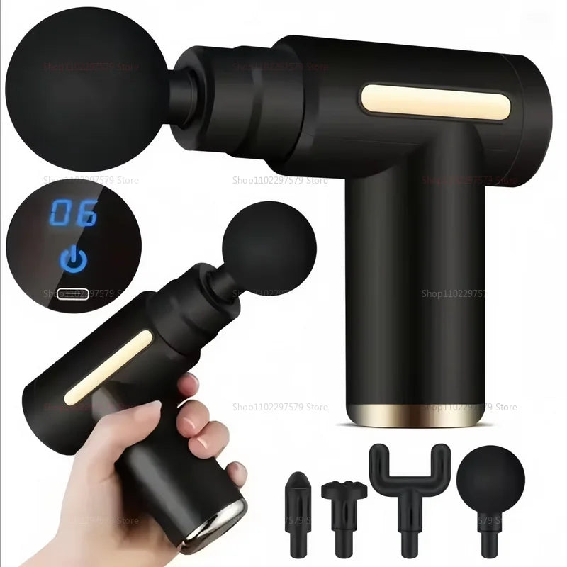 USB Mini pistolet de Massage Fascia Machine Relaxation musculaire pistolet vibrant tige Massage équipement de Fitness cou saisir Fascia pistolet