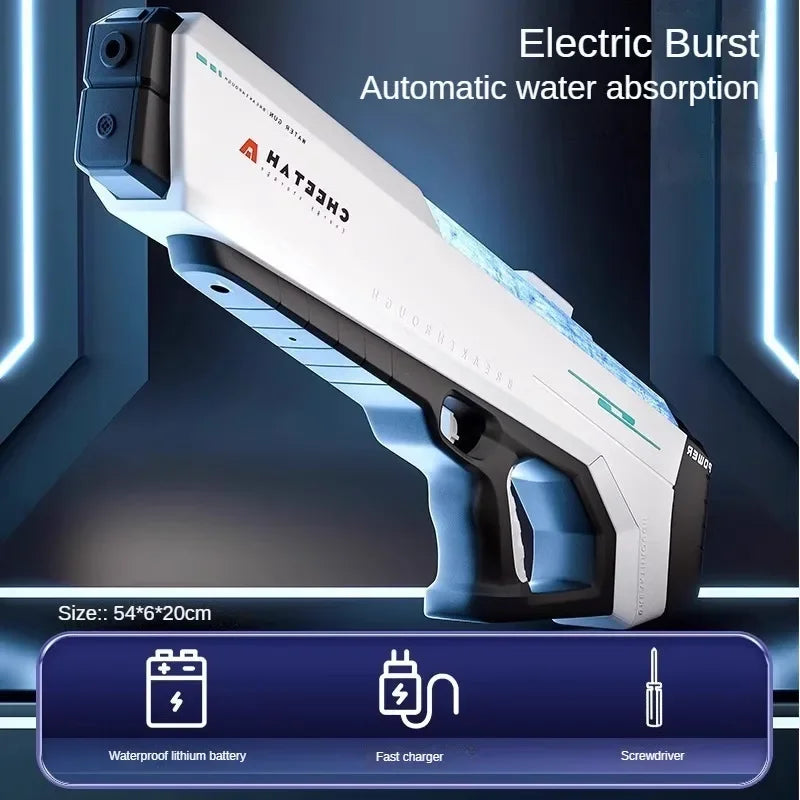 Pistolet à eau électrique haute pression, jouets pour enfants, jeux de combat de piscine extérieure d'été, jouets d'eau pour enfants, cadeau
