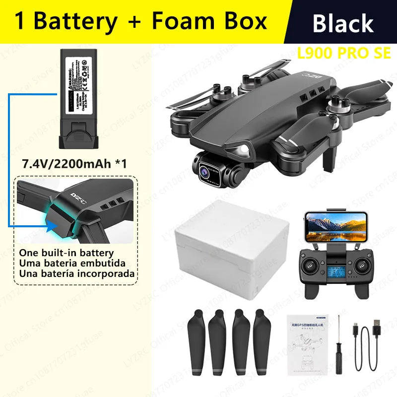 LYZRC officiel L900 PRO SE moteur sans balais GPS 4K Drone professionnel 5G WIFI hélicoptère de photographie aérienne pliable quadrirotor