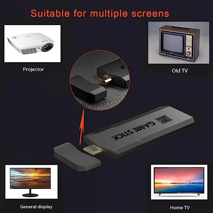 Console de jeu vidéo GD10 X2 Pro 4K HD 2024, Double contrôleur sans fil rechargeable 2.4G pour 64 go 128 go et 256 go 58000 jeux