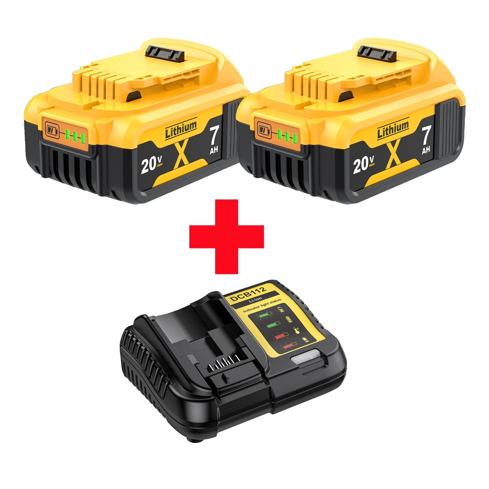 Pour Dewalt 18 V/20 volts MAX DCB200 remplacement de batterie au Lithium 18 V DCB203 DCB184 DCB182 180 DCB181 DCB182 DCB201 DCB206 chargeur