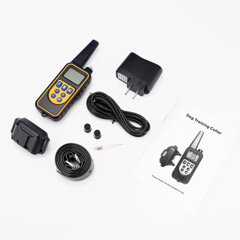 Collier de dressage pour chien avec télécommande, collier de choc pour chien, étanche, aste, grand, moyen, petit