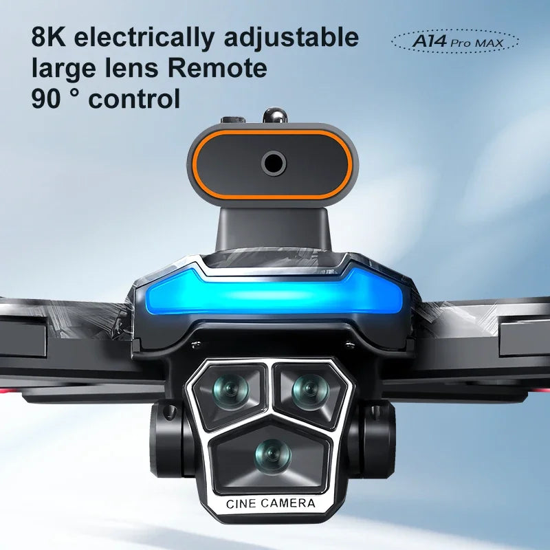 Xiaomi A14Pro max GPS Drone 4K professionnel double caméra Dron moteur sans brosse WIFI FPV pliable RC quadrirotor hélicoptère jouets